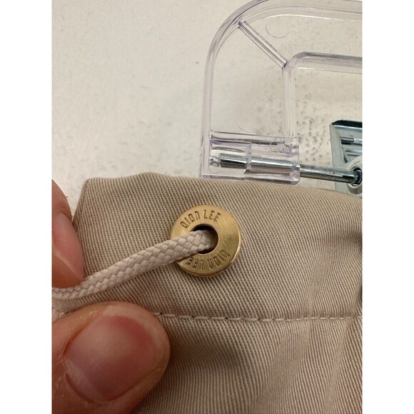 DION LEE Eyelet Tie Parachute Pant Cargo Straight Leg Chalk White Medium Y2K NEW - Picture 6 of 16